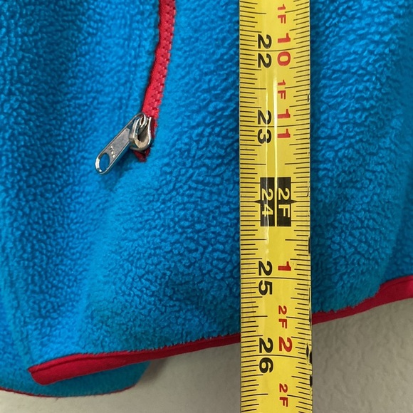 THE NORTH FACE Blue Purple 1/2 zip pullover Large Fleece Block Color USA Y2K - Picture 6 of 11